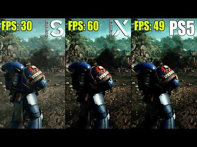 Warhammer 40K: Space Marine 2 Xbox Series S vs. X vs. PS5 Comparison | Technical Review