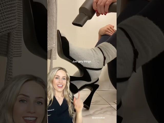 Doctor reacts: high heels life hack!