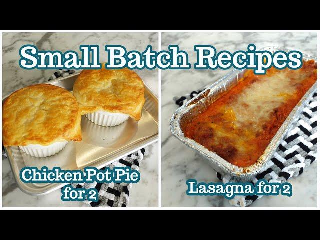 Small Batch Recipes for Two - EASY dinners for 2! Cooking the Books