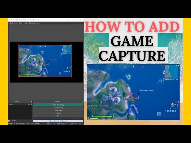 How to ADD a GAME CAPTURE In OBS STUDIO // Game Capture In OBS STUDIO (FAST)