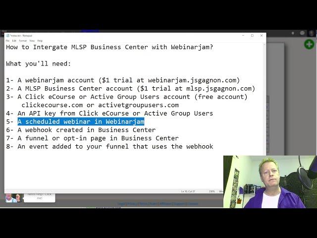 Course Income Secrets - #443 How to Integrate MLSP Business Center with Webinarjam?