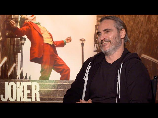 JOKER Joaquin Phoenix Interview: Meeting Batman, Going To A Dark Place, Sequel, The Joker Laugh