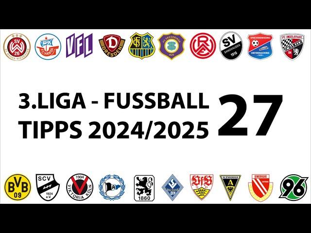 Fussball-Tipps 3.Liga - 27.Spieltag - Saison 2024/2025