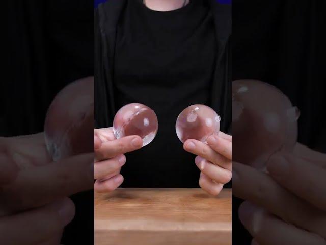 Easiest Way to Turn an ICE CUBE into SPHERE  #shorts