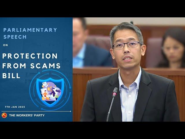 MP Gerald Giam on Protections from Scams Bill