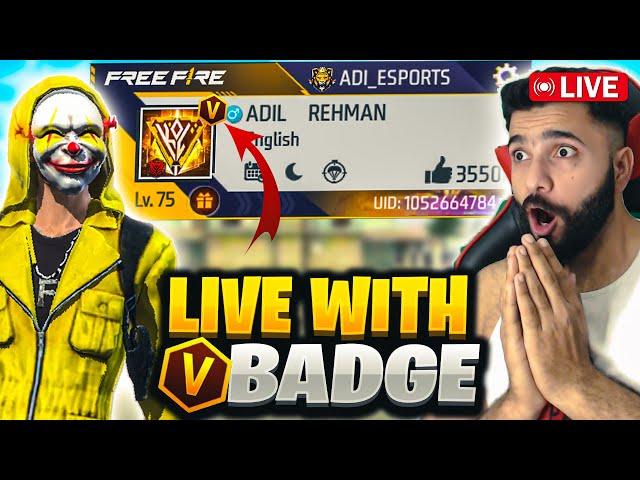 [LIVE] V Bagde GameplayGarena Free Fire99+ Booyah Streak Challenge