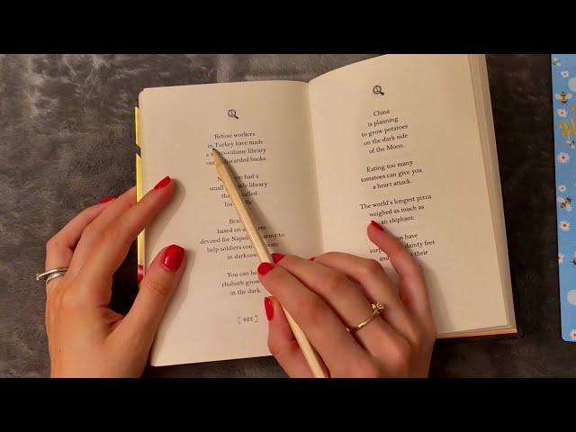  ASMR - 2024 Facts - Relaxing Book Reading (9)- Pure Whispering - Clicky Whispers