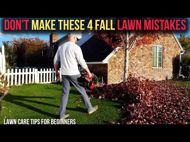 Fall Lawn Tips for Beginners -  Have the best lawn in the neighborhood by avoiding these mistakes