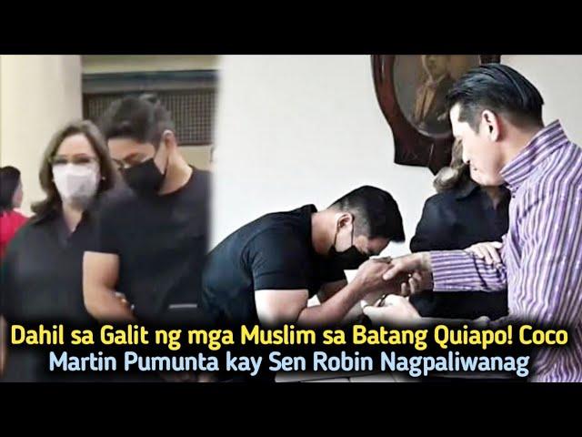 COCO MARTIN PERSONAL NA PUMUNTA KAY SEN. ROBIN PADILLA UPANG MAGPALIWANAG KASAMA SI CORY VIDANES