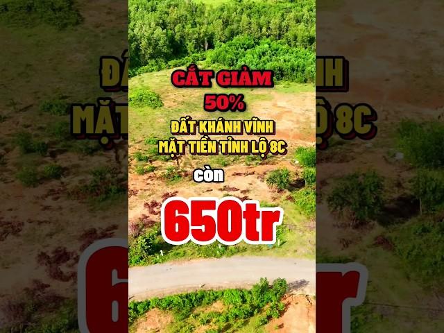 CẮT LỖ 50% giá trị lô đất !!! BÁN ĐẤT VƯỜN KHÁNH VĨNH mặt tiền TỈNH LỘ 8C quy hoạch đất ở