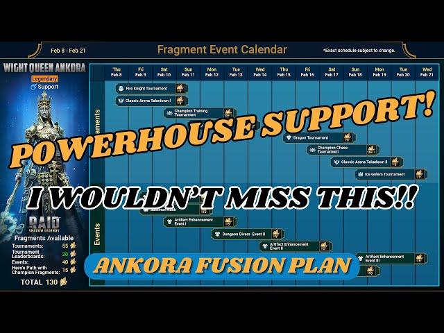 Wight Queen Ankora Fusion Plan! | Fusions | RAID: Shadow Legends