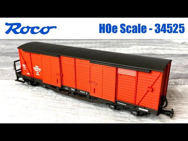 HOe scale bogie Equipment wagon - Unboxing & Review | Roco 34525 - Secondhand Budget Model Railways