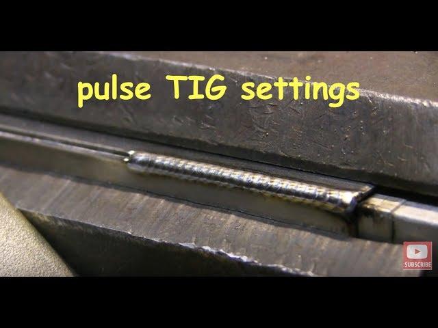 Pulse Tig Settings for Outside Corner