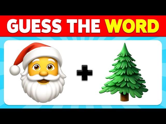 Guess the WORD by Emojis - Christmas Edition ️ | Emoji Quiz