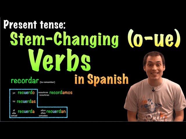 01066 Spanish Lesson - Present Tense - O-UE Stem-changing verbs