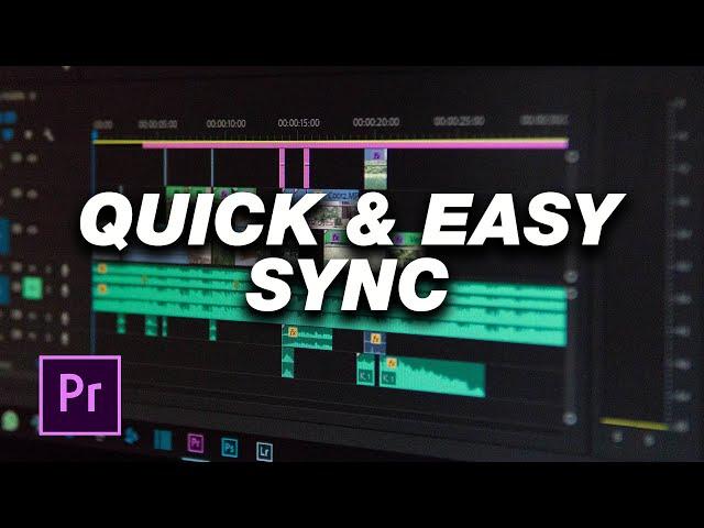 Adobe Premiere Pro Tutorial: How To Sync Audio & Video (For Beginners)