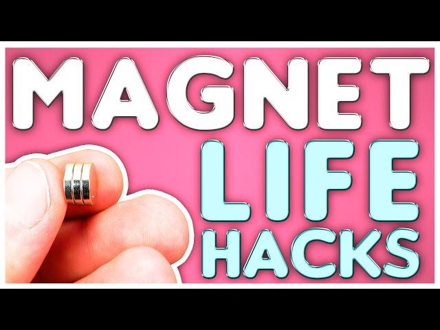  Amazing MAGNET Life Hacks | 6 Useful DIY Neodymium Magnets tricks