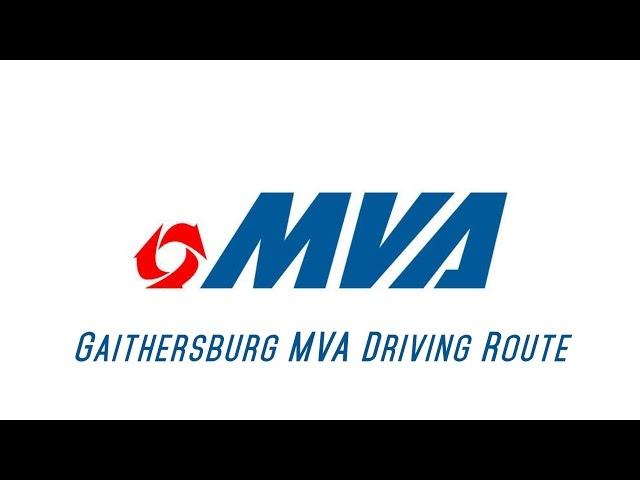 Maryland MVA Driving Test Route (Gaithersburg, Md)