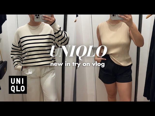 Uniqlo New In Try On Vlog | Shopping Wardrobe Staples