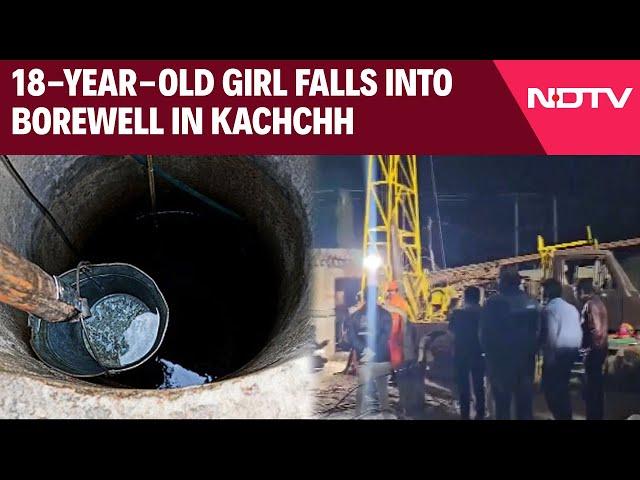 Gujarat News | 18-Year-Old Girl Falls Into Borewell In Kachchh; Rescue Efforts Underway