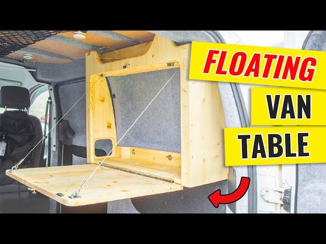 Building A FOLDING VAN TABLE With STORAGE, Part 1 | Ep 22 | Nissan NV200 Camper Van Build