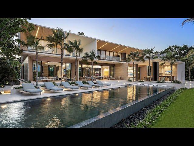 $75,000,000! Extraordinary new villa by Aqua blue Group on exclusive La Gorce Island, Miami Beach