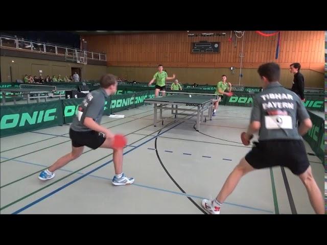 Jugend-DM, Doppel-Viertelfinale: Rinderer/Wetzel vs. Jonack/Schulze