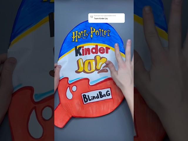 Kinder Joy Blind Bag!#diy #blindbag #asmr #unboxing #blindbagopening #papersquishy #youtubeshorts