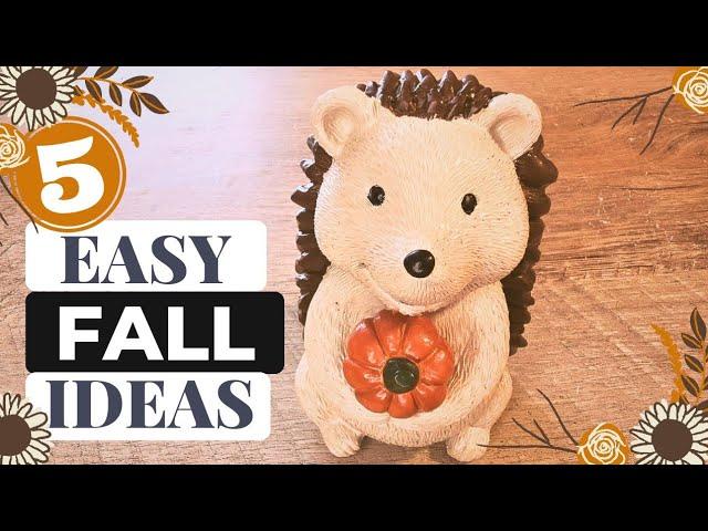  DIY Fall Tiered Tray Decor | 5 Easy Crafts You Can Make Today! 