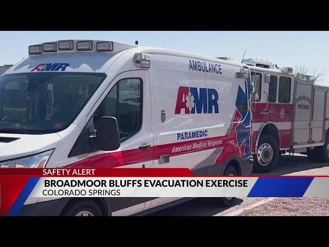 Broadmoor Bluffs evacuation exercise prepares community