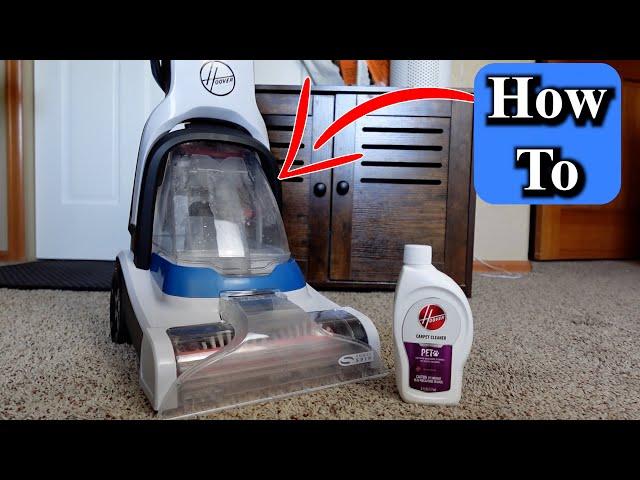 How to Use the Hoover PowerDash Carpet Cleaner