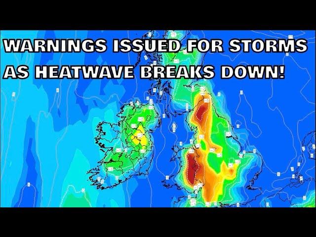 Warnings Issued for Storms as Heatwave Breaks Down! 21st June 2025