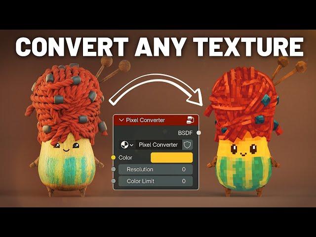 EASY 3D Pixel Art Texture Generator in Blender