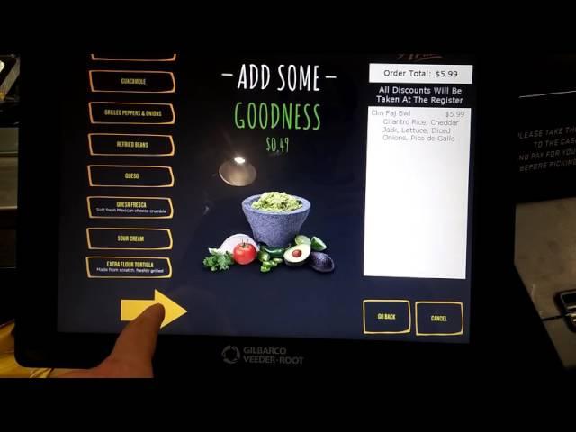 Food Ordering Kiosk from Laredo Taco Company and Gilbarco