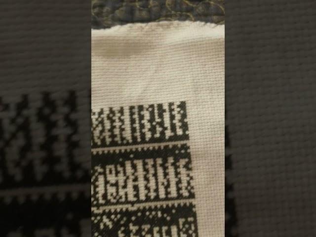 Why do cross stitchers serge or zigzag fabric edges? #shorts #xstitch