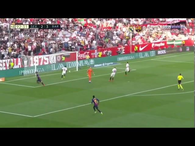 Suarez Goal vs Sevilla 2-4 | Amazing Assist Messi | 23.02.2019