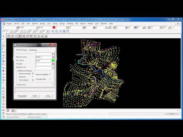 12d Model Introduction Training 3-4 Create Triangulation