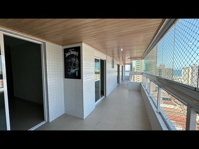 Apartamento com vista mar 3 dormitórios à venda, 119 m² por R$ 780.000 - Aviação - Praia Grande/SP