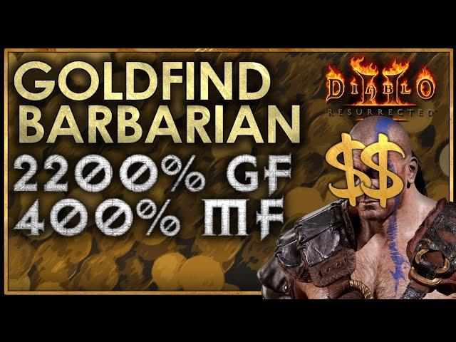 [Build Showcase] GOLDFIND BARBARIAN - FEED YOUR DIABLO GAMBLING ADDICTION