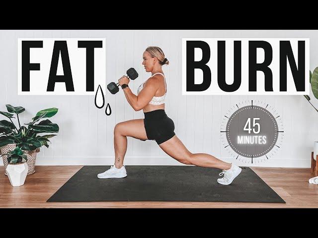 45 Min Strength & Cardio INTERVALS WORKOUT to Burn Fat & Build Muscle | No Repeats