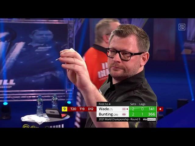 James Wade wirft den ersten 9-Darter der Darts WM 2021 | DAZN