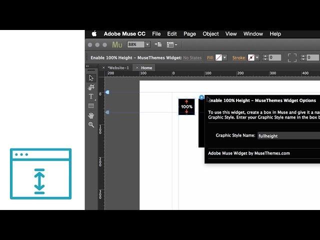 Creating 100% Height Elements in Adobe Muse CC - Widget Tutorial by MuseThemes.com