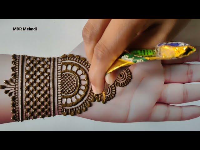 Beginners Simple Arabic Mehndi Design | mehandi simple design | henna designs | front hand mehndi