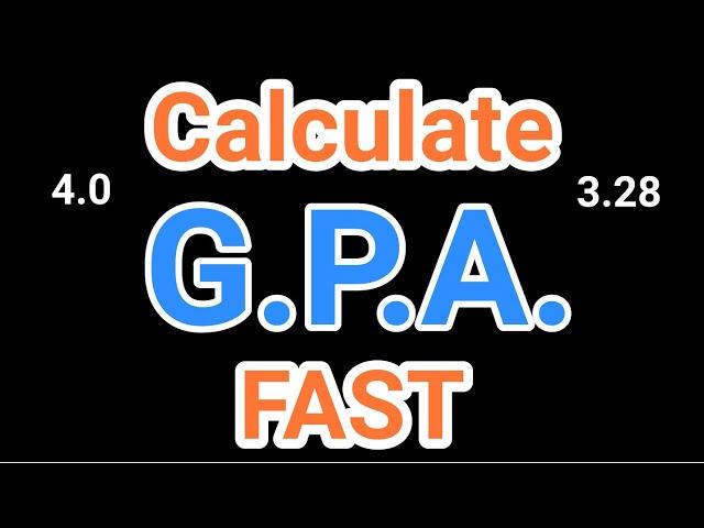 How to Calculate Grade Point Average | 4.0 GPA Formula