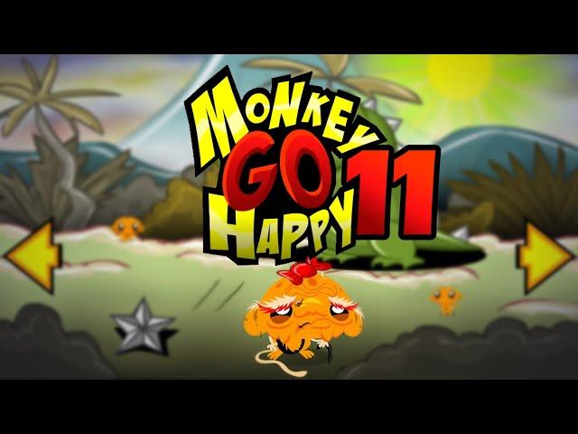 Игра "Счастливая Обезьянка 11" (Monkey GO Happy 11) - прохождение