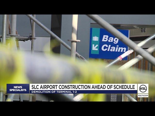 Crews Making Swift Progress In Demolition Of Old Salt Lake Airport Terminal