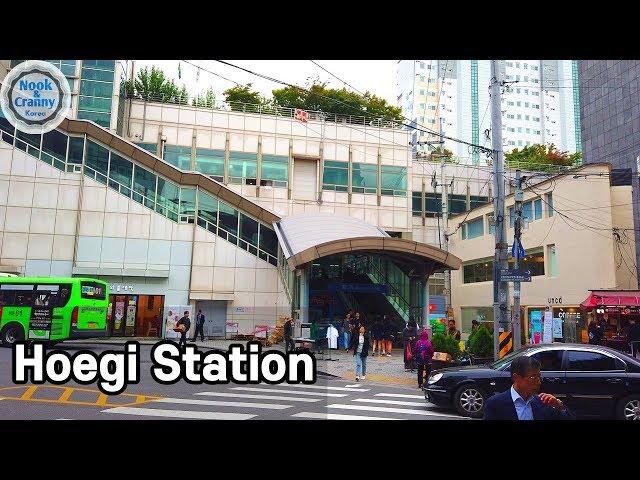 Seoul,Korea-Walking around Hoegi Station/4K