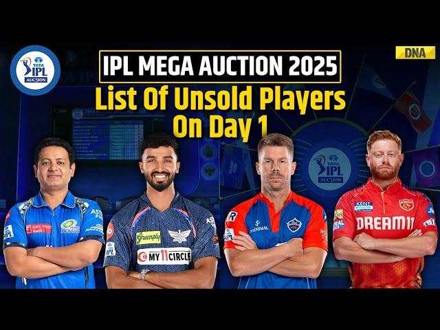 IPL Auction 2025: List Of Unsold Players From Day 1 Of The IPL Mega Auction 2025 | David Warner