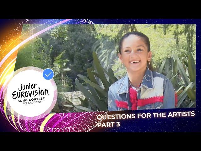 If I could only eat one type of food ... - Meet the Junior Eurovision stars