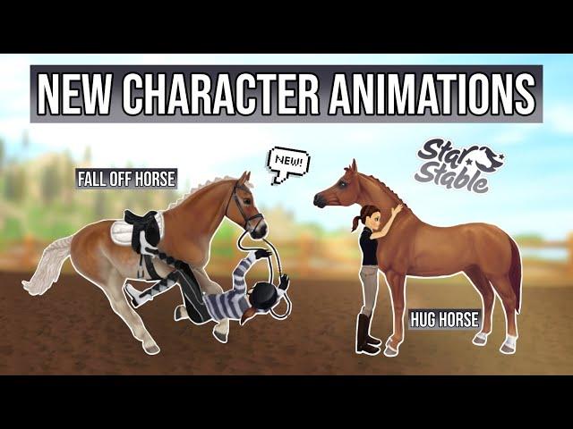 Fall off your horse, hug horse - New Character Animations || Star Stable Online